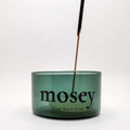 Green Glass Incense Holder