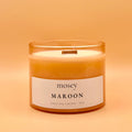 Maroon 12oz Glass Candle